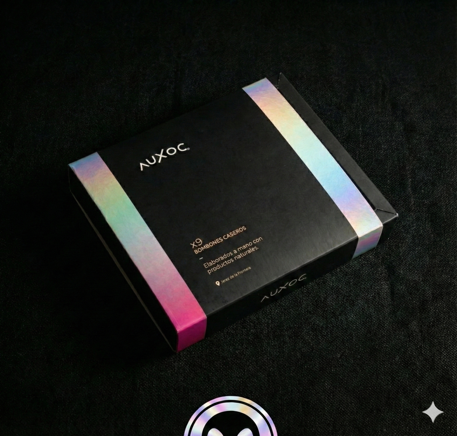 Caja de 9 bombones artesanales Auxoc